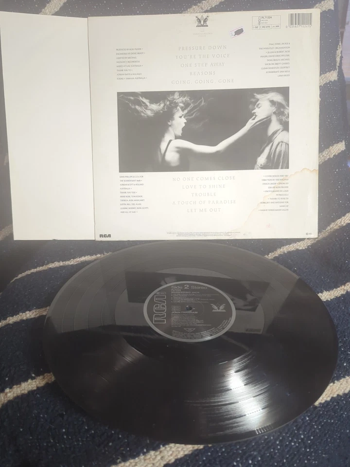 John Farnham Whispering Jack 1986 Gatefold Album Record Foto 3 de 4