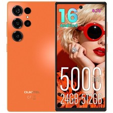OUKITEL C66 Android16 120Hz Smartphone 24GB+512GB 5000mAh 64MP+8MP Handy GPS