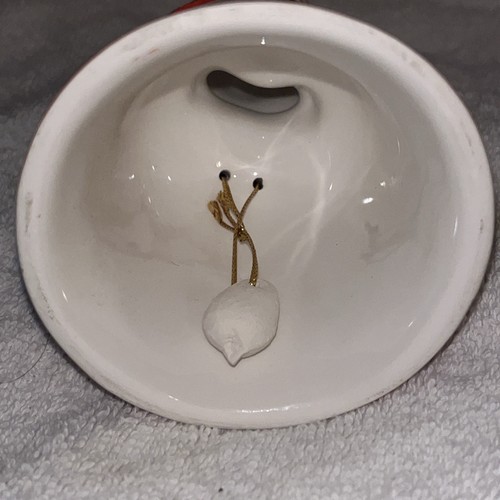 Vintage Ceramic Bell Souvenir St. Thomas Virgin Islands VI Lady w/ Fruit Basket - Picture 7 of 7