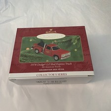 Hallmark Xmas Ornament Keepsake 1978 Dodge Lil Red Express All American Trucks