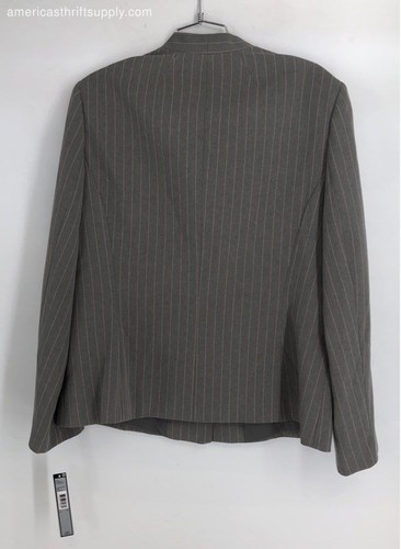 NWT Tahari Women's Gray Pink Skirt And Blazer 2 Piece Suit Set - Size 16 - Picture 3 of 9