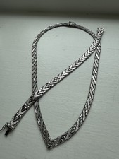 830s Silver bracelet necklace Norway Norwegian vtg estate necklace 650