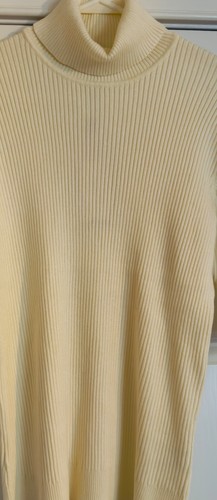 Nuevo con etiquetas Cable & Calibre Mujer Color Marfil Manga Corta Acanalado Cuello Alto Talla XL - Imagen 4 de 5