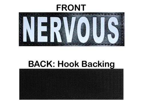Set of 2 Reflective Nervous Removable Patches with Hook Backing for Working D... - Foto 3 di 8