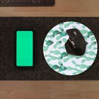 Mouse Pad Cactus Pattern Rubber Mouse Mat Circular Mousepad Desk Accessories