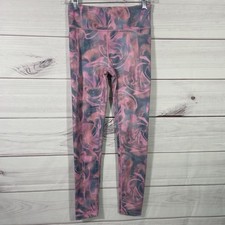 Athleta Girl High Rise Stash Your Treasures Tight Leggings XL/14 Pink Blue/Gray.