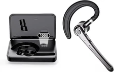 Trucker Wireless Mic Blue Parrot Bluetooth Noise Cancelling Headset Earpiece New