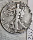 1938 D Walking Liberty Half Dollar Fine F.  Semi-Key.  Free Shipping.  (12)