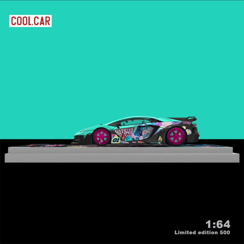 Cool Art 1/64 - Lamborghini GTEVO Hatsune MiKu Livery - No figure - Picture 4 of 4