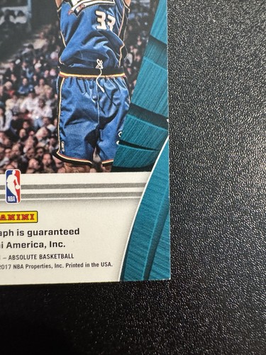 2017-18 PANINI ABSOLUTE GRANT HILL PS-GH PRECISION SIGNATURES AUTO /10 PISTONS - Picture 9 of 16