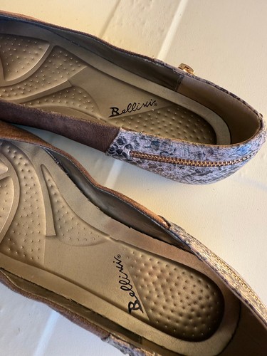 BELLINI NOVATOO WOMEN'S SHOES. SIZE: 13 WIDE BROWN FAUX SUEDE FLATS POINTED TOE - Picture 2 of 11