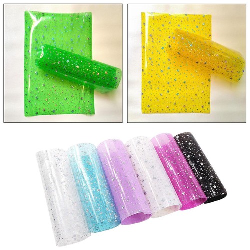 Transparent Holographic Vinyl Film Clear Vinyl Fabric for Sewing DIY Bag Art - Picture 5 of 7