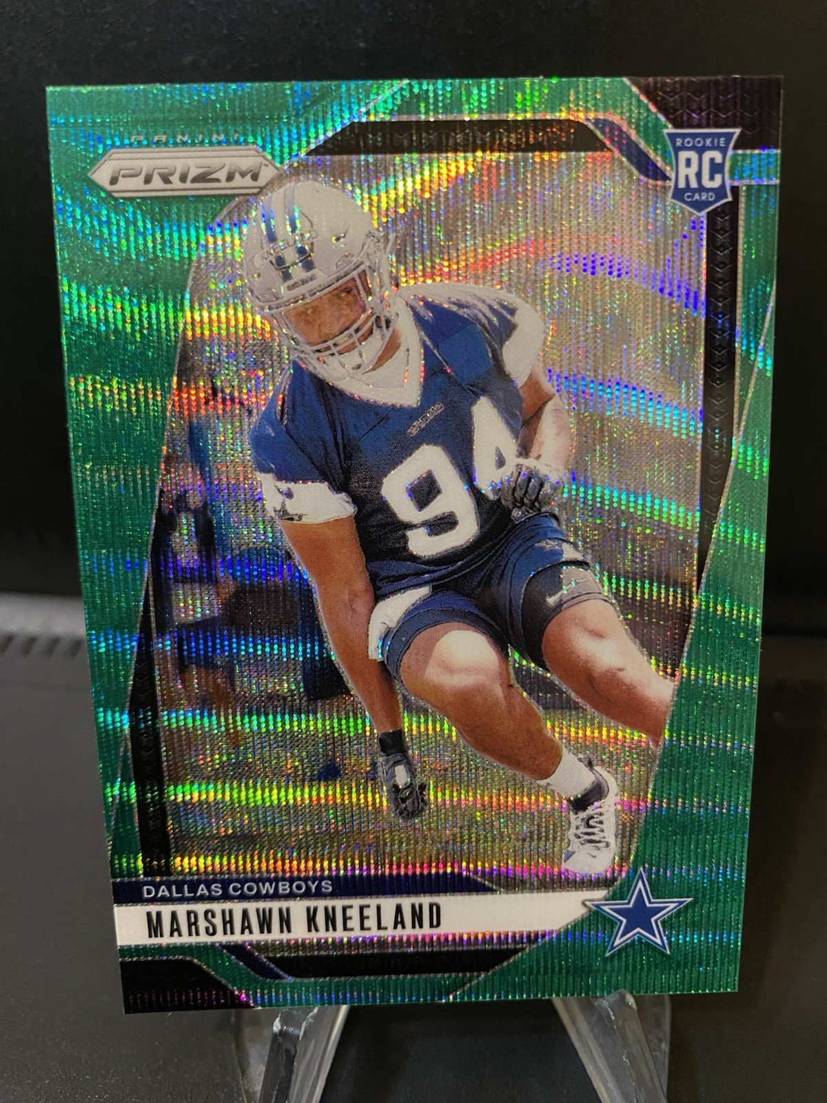 2024 Panini Prizm #373 Marshawn Kneeland Green Wave Rookie Cowboys RC