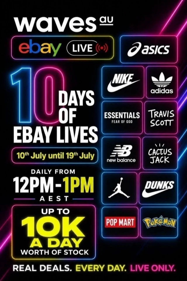 WavesAU 10 Days of Ebay  Streetwear Stream!