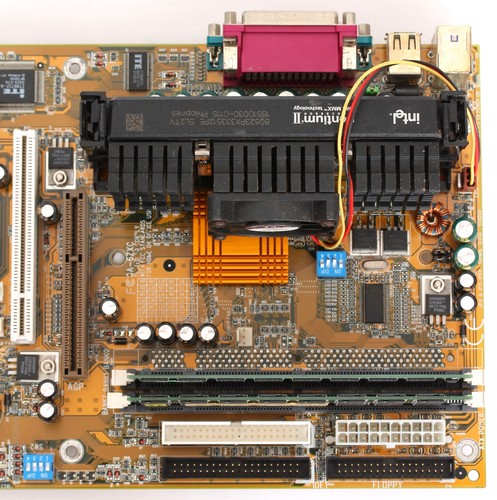 Gigabyte GA-6ZXC 440ZX Slot 1 AGP Motherboard 256MB RAM Intel Pentium 2 333Mhz - Picture 6 of 12