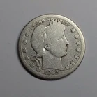1912 P BARBER QUARTER .900 Silver 25 Cents United States US Coin