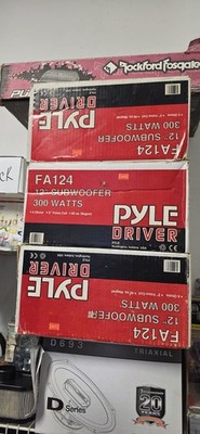 THREE ( (3))old school (USA MADE) Pyle Driver 12'' subwoofers FA125