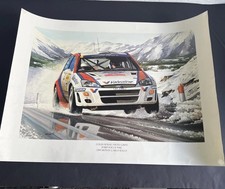 Colin Mcrae /Nick Grist 1999 Monte Carlo Rally Ford Focus WRC poster