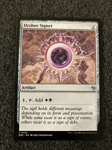 Magic The Gathering MTG - Orzhov Signet - DRC - Picture 1 of 2