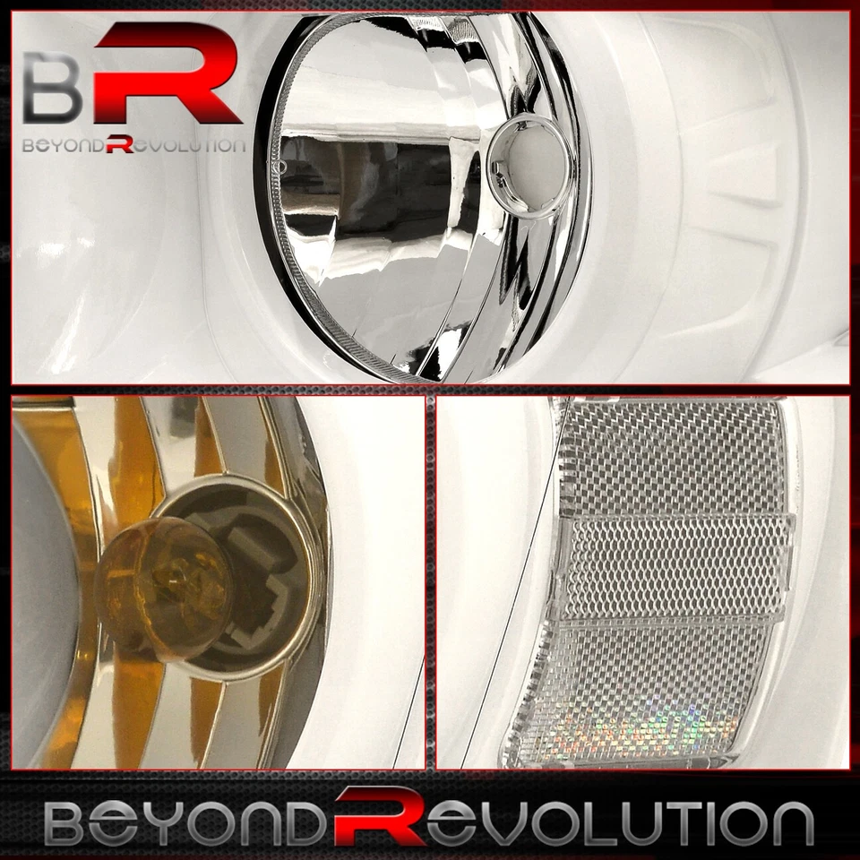 For 2006-2008 Ram 1500 LED DRL Head Lamp Lights Upgrade Left+Right White Housing Foto 3 de 4