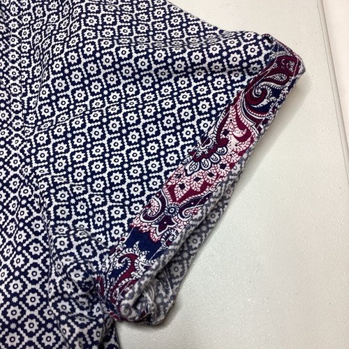 Robert Graham Shirt Mens XL Geometric Short Sleeve Button Up Casual - Picture 7 of 14