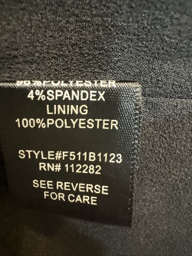 ADELYN RAE JUMPSUIT CLASSIC  BLACK NWT Sz S BUST 34 FRONT POCKETS DETAILED FRONT - Picture 9 of 12