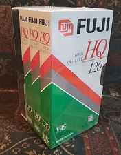 LOT OF 4 FUJI HQ 120 HIGH QUALITY VHS TAPES, NEW, FACTORY SEALED