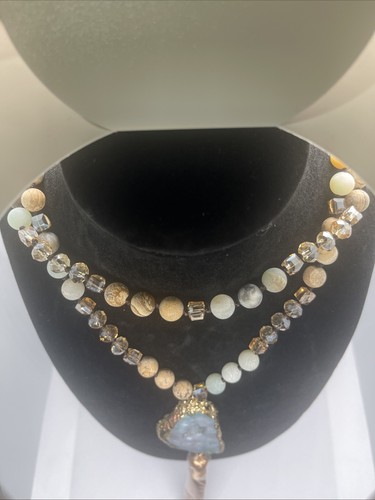 Collar de cuentas de piedra - Imagen 2 de 9