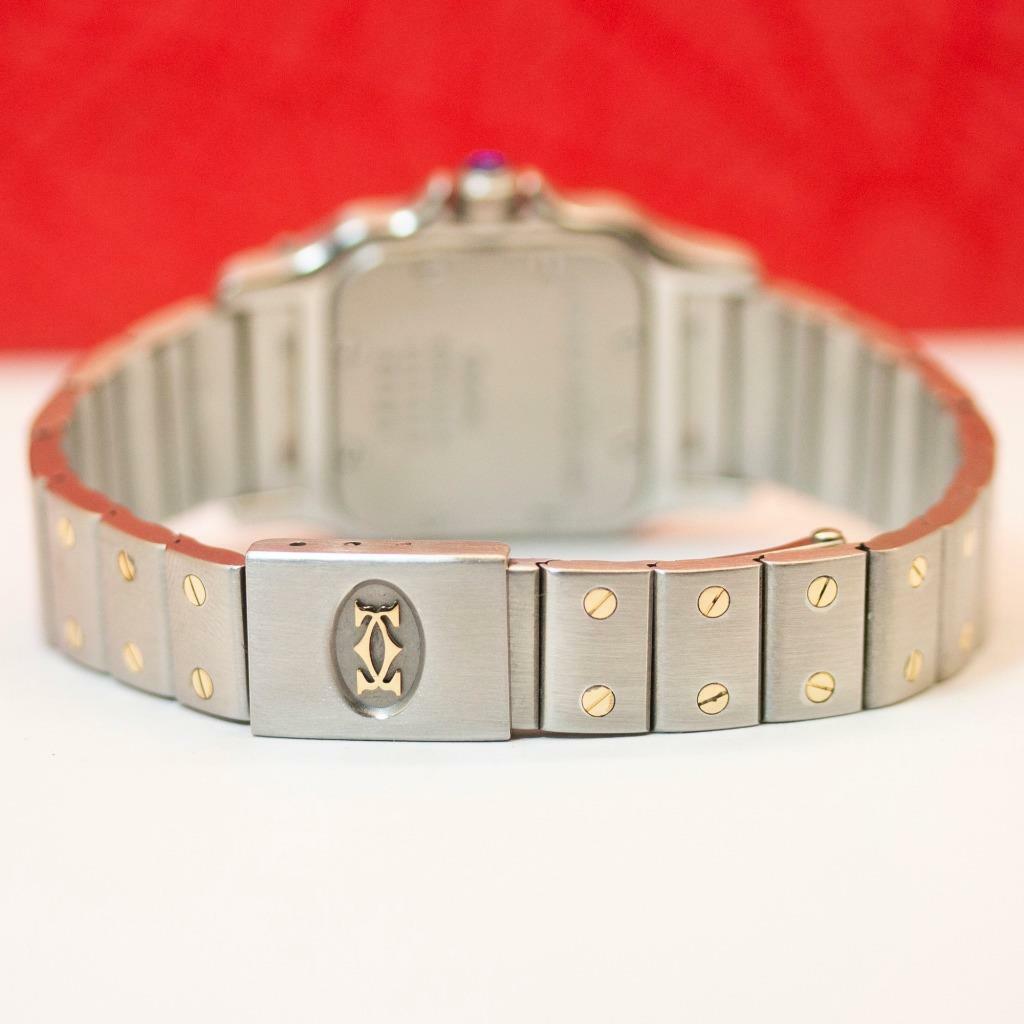 CARTIER SANTOS GALBEE 1057930 TWO-TONE STEEL & GOLD QUARTZ LADIES WATCH image