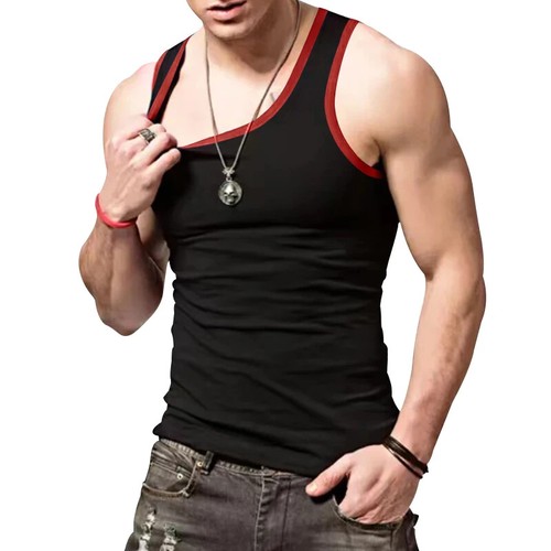 Men's Gym Tank Top Sleeveless Bodybuilding Tee Fitness Muscle Workout T-shirt - Picture 19 of 31