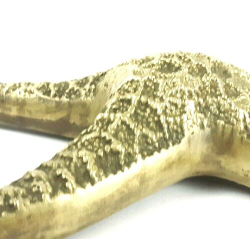 Vintage Nautical Cast Solid Brass Large Star Fish By Spiegel Ocean Beach Décor - Picture 12 of 12