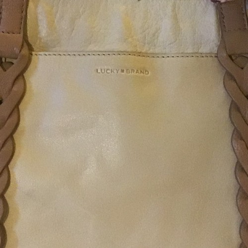"LUCKY Brand" Tote Schultertasche beige weiches Kiesel Echtleder - Bild 3 von 11