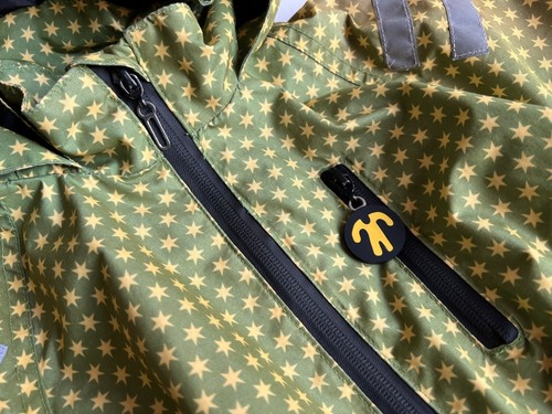 ducKsday - So schöner Rainsuit Regenoverall Funky Green - leicht gefüttert 80/86 - Bild 4 von 8