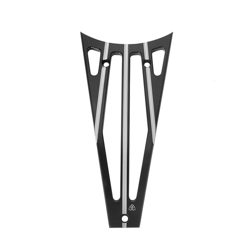 Black Motorcycle Billet Frame Grill Cover Fits For Harley Touring Street Glide - Picture 7 of 12