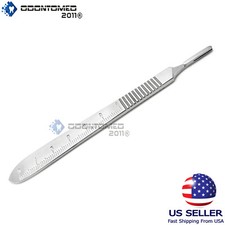Surgical Scalpel Handle No. 3 Ruler 0-6cm Side Dental Stainless Steel New Knife