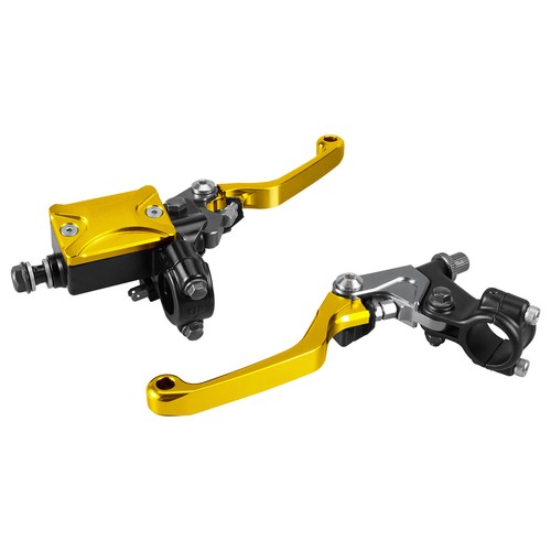 For Kawasaki Hydraulic Brake Cable Clutch Levers Assembly Dirt Bikes MX Enduro - Foto 21 di 23