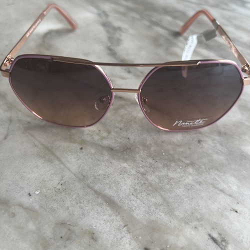 Nanette Lepore NN331 Sonnenbrille Roségold/Lila Neu mit Etikett - Bild 8 von 12
