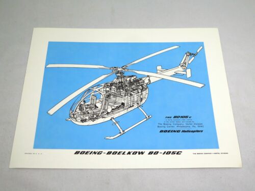 Boeing-Boelkow BO-105C & Boeing BO-105C Twin-Jet Prints BOEING Helicopters - Picture 4 of 5