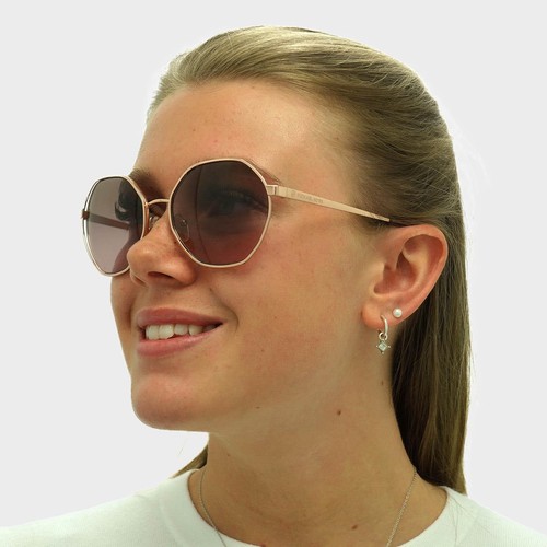 Michael Kors Sunglasses MK1072 110814 Rose Gold Brown Pink Gradient - Picture 6 of 6