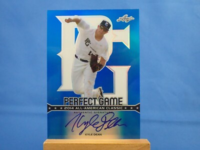 Kyle Dean Leaf 2014 Perfect Game /25 Blue Autograph Auto