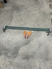 Vintage Table Tennis Ping Pong Net, 2 Brackets,  2 Paddles 1 Ball