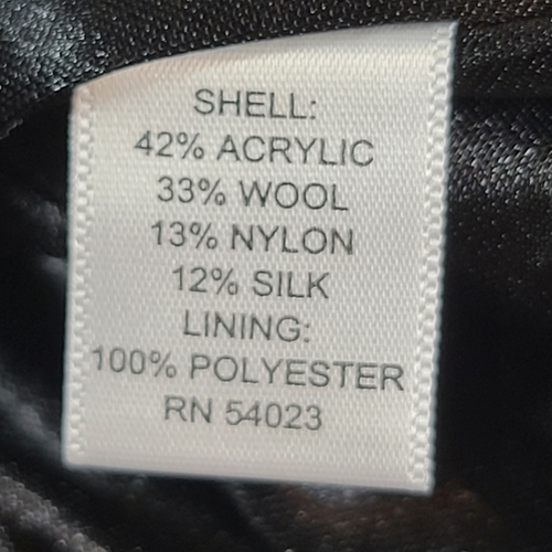 Vestido Banana Republic Mujer 2 Marrón Lana Mezcla de Seda Mangas Cuello en V Hasta la Rodilla - Imagen 4 de 12