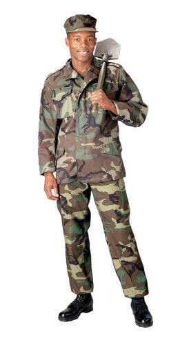 M-65 GIACCA DA CAMPO CON FODERA - WOODLAND MIME 2X ROTHCO 7992 - Foto 2 di 2
