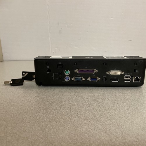 HP Docking Station HSTNN-I11X EliteBook ProBook ZBook w/ Keys/ AC Adapter/Lock - Picture 6 of 12