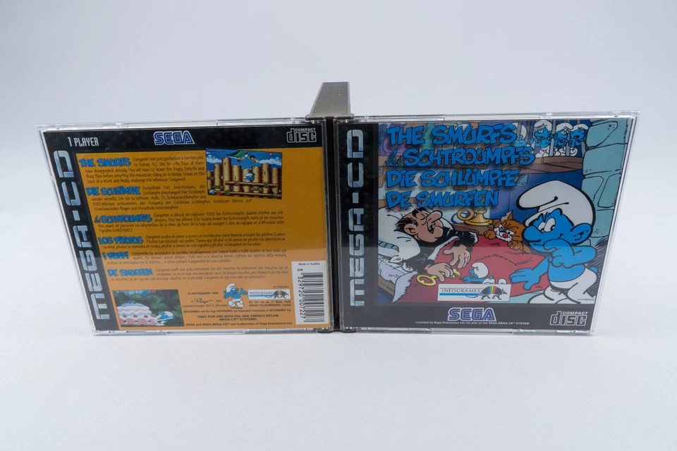 Sega Mega CD *The Smurfs / Die Schlümpfe* OVP mit Anleitung - Bild 3 von 4