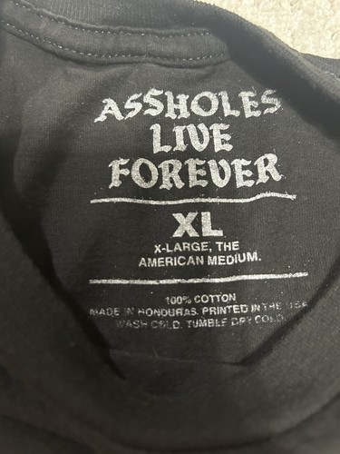 assholess Live Forever Men’s SCUM T Shirt Size XL - Picture 2 of 4