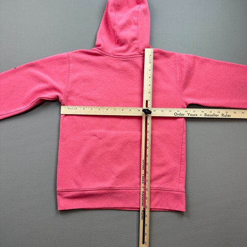 Carhartt Hoodie Girls Small 8 Pink Sleeve Logo Pullover Sweatshirt - Picture 10 of 14