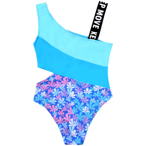 Girls Swimwear Patchwork Bathing Suits Pool Swimsuit Comfortable Bodysuit Kids - Picture 16 of 36
