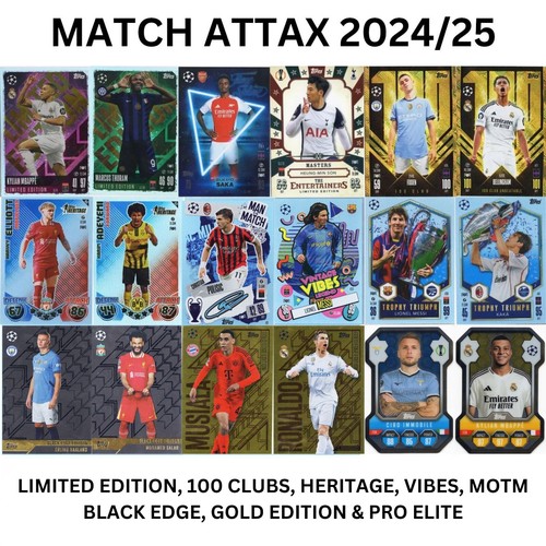 MATCH ATTAX 24/25 2025 LIMITED EDITION/100 CLUB/HERITAGE/BLACK EDGE/GOLD EDITION - 第 1/162 張圖片
