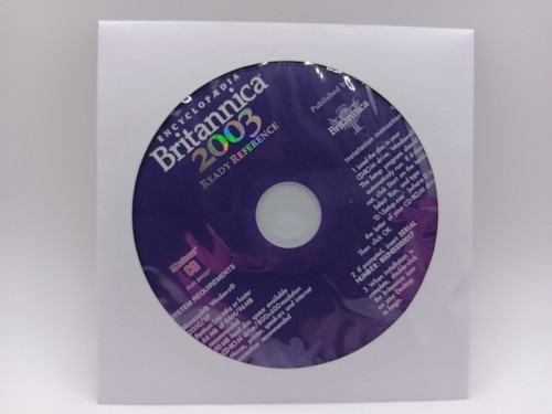 Encyclopaedia Britannica 2003 Ready Reference PC CD-ROM Windows Mac Disc Only
